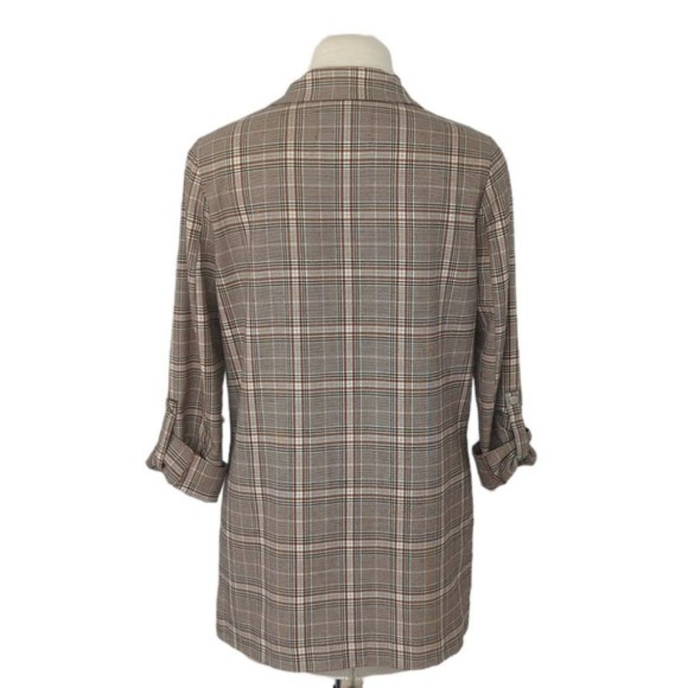 Stradivarius Oversized Plaid Blazer - Picture 3 of 5